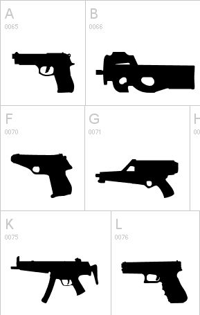Gun Font | thefirearmblog.com