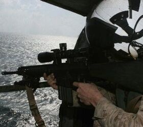 Marine scout snipers providing anti-pirate protection