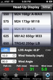 Ballistics Display Ballistic : The best looking iphone ballistics calculator ...