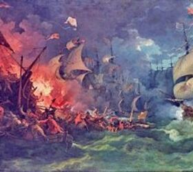 First use of standardized munitions at sea
