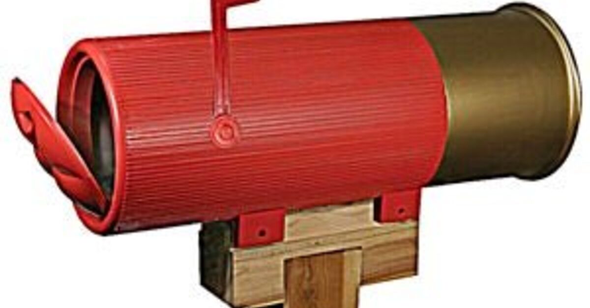 Shotgun shell mailbox | thefirearmblog.com