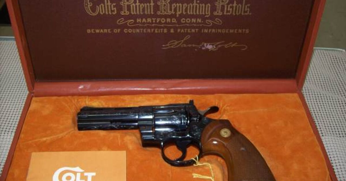 Colt Python Collector Patch Colt Python Engraved | thefirearmblog.com