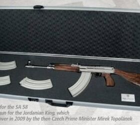 Jordanian King presented with shiny SA 58 rifle