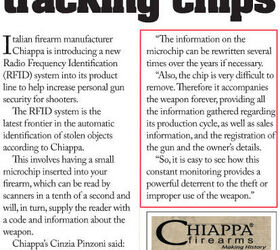 Clipping from Gun Trade World, September 2011, Page 14. Red highlighting added. 
