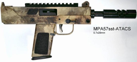 Mpa57 MasterPiece Arms MPA57sst in ATACS Camo | thefirearmblog.com