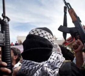 Palestinian Militants With Israeli Gun Accessories