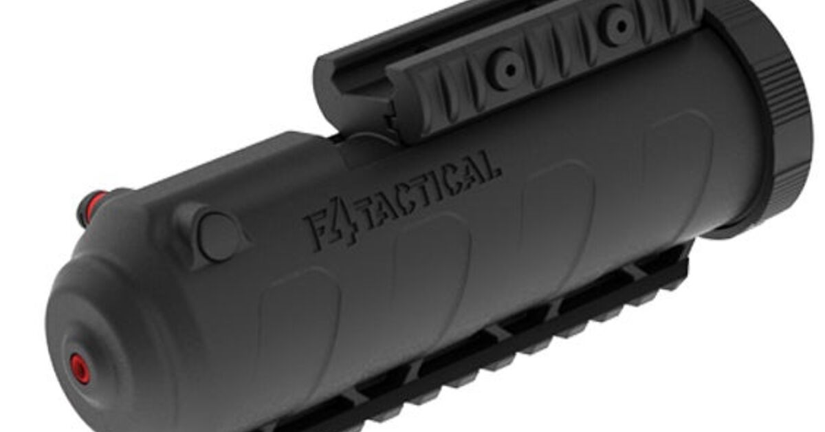 Peper Rail F4 Tactical Rail-Mounted Pepper Spray | thefirearmblog.com