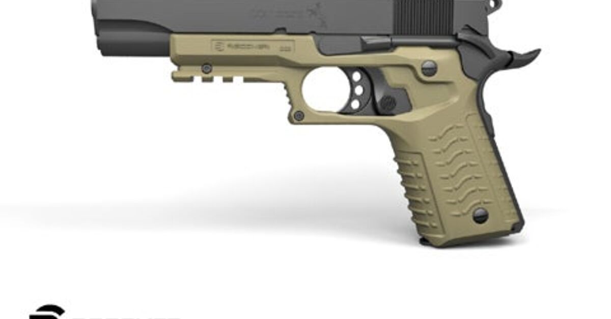 Talon Grips Rubber Grip Wrap For Recover Tactical 1911 CC3P Grip & Rail System – Model 352R – Made In USA