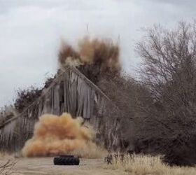 old barn vs 164 lbs of tannerite
