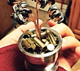 Tutorial: How to make a miniature flower pot and flowers from bullets