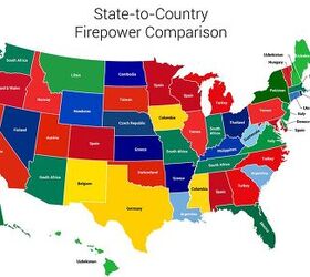 US States Gun Ownership Compared To Countries