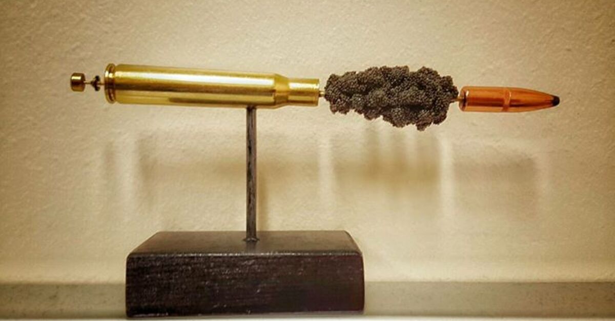 Bullet Imploded POTD: Exploded Bullet Sculpture | thefirearmblog.com