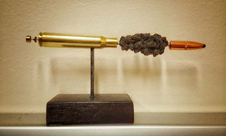 Exploded Bullet Display POTD: Exploded Bullet Sculpture | thefirearmblog.com