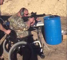 Marine Shoots 3Gun In A Wheelchair