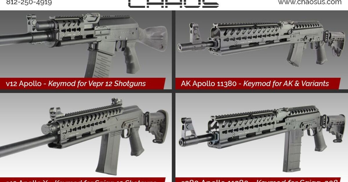 Apollo KeyMod Rails from Chaos, Inc. | thefirearmblog.com