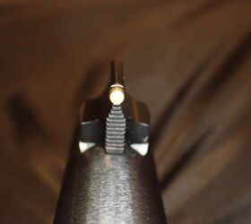 Front sight lit up and was easy to see when I stepped out into the sun