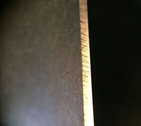 The blade edge as it came from the factory. Whoever set the edge did a good job.