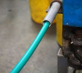 This tube is but one section of shell casing which is soaked in a heated liquid where they are eventually stretched and cut to length.