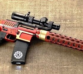 Iron Man themed JP Enterprises SCR-11 rifle | thefirearmblog.com