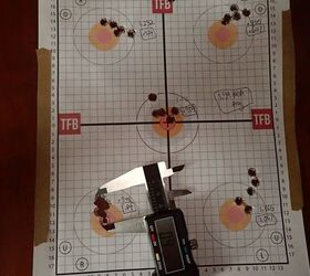 Target w/calipers on tighest group