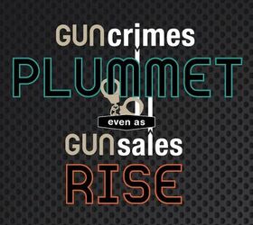 NSSF: "Gun Crimes PLUMMET Even as Gun Sales RISE"