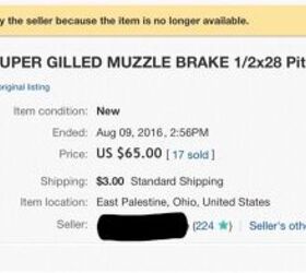 Unconfirmed eBay listing