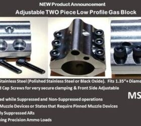 NEW: Witt Machine 2-Piece Low Profile, Adjustable Gas Block