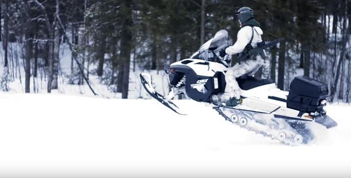 Swedish Arctic Rangers fighting from snowmobiles | thefirearmblog.com