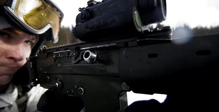 Swedish Arctic Rangers fighting from snowmobiles | thefirearmblog.com