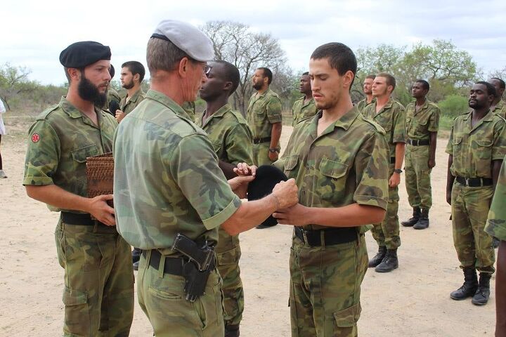 South African Forest Ranger Ranks Zero Training African Park Rangers, array of small arms ...