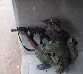 Zero Training African Park Rangers, array of small arms ...
