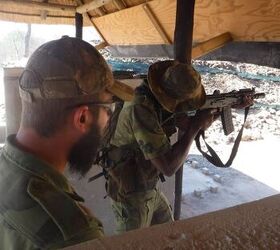 Zero Training African Park Rangers, array of small arms ...