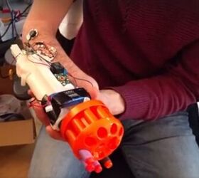 Part Man, Part Nerf Machine Gun