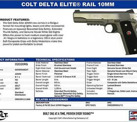 New Colt Delta Elite Rail 10mm 1911