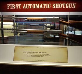 firearm showcase early 1900s mason and browning automatic shotgun at the cody