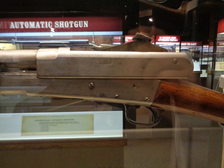firearm showcase early 1900s mason and browning automatic shotgun at the cody