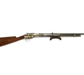 firearm showcase the krutzsch rifle the pumpgun s steampunk grandaddy at the cody