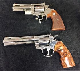 POTD: New Unfired Nickel Colt Python and Colt Diamondback