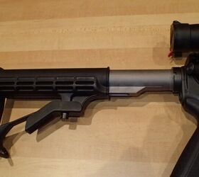 Installed, note titanium pivot pin and black titanium castle nut as well