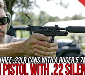 Testing .22LR Silencers on a 5.7mm Pistol