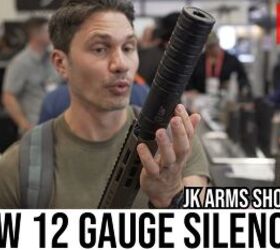 [SHOT 2023] A New, Light, Inexpensive 12 Gauge Shotgun Suppressor from JK Arms