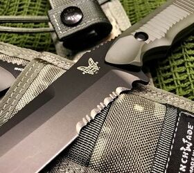 POTD: Twin Benchmade Nimravus in OD Green | thefirearmblog.com