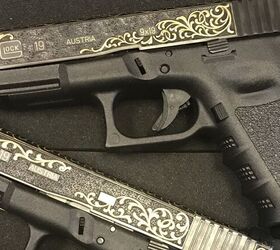 Hand Engraved And Gold Inlaid Factory Glocks