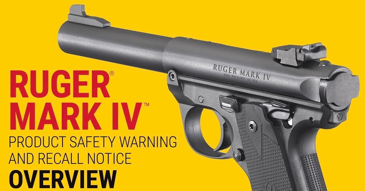 RECALL: Ruger Issues Safety Warning For MKIV Pistols | thefirearmblog.com