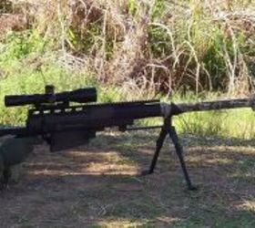 The anti-materiel role is performed with the .50 BMG PGM Hecate II rifle, when necessary, fitted with a sound suppressor as in photo. The same Schmidt & Bender scope is used.