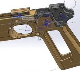 Frame Integrated and Wirelessly Rechargeable Handgun Light and Laser Concept