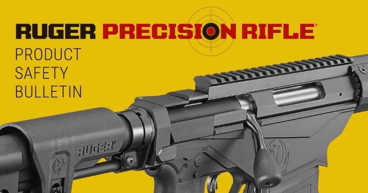 BREAKING: Ruger Issues Safety Bulletin For Ruger Precision Rifle ...