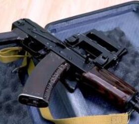 The KGB Operational Briefcase. AKS-74U inside.