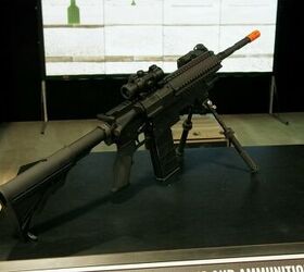 FIRST LOOK Textron's 6.5mm Cased Telescoped Carbine at [AUSA 2017