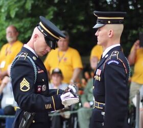 Arlington National Cemetery – Relief Commander White Glove Inspection Of M14